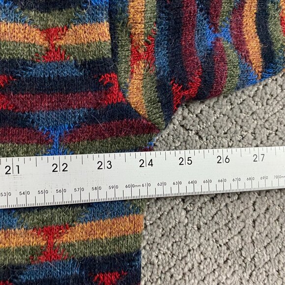 Vintage Norm Thompson Sweater Men's Large Alpaca Wool Cosby Biggie Italy 90s - Picture 7 of 8